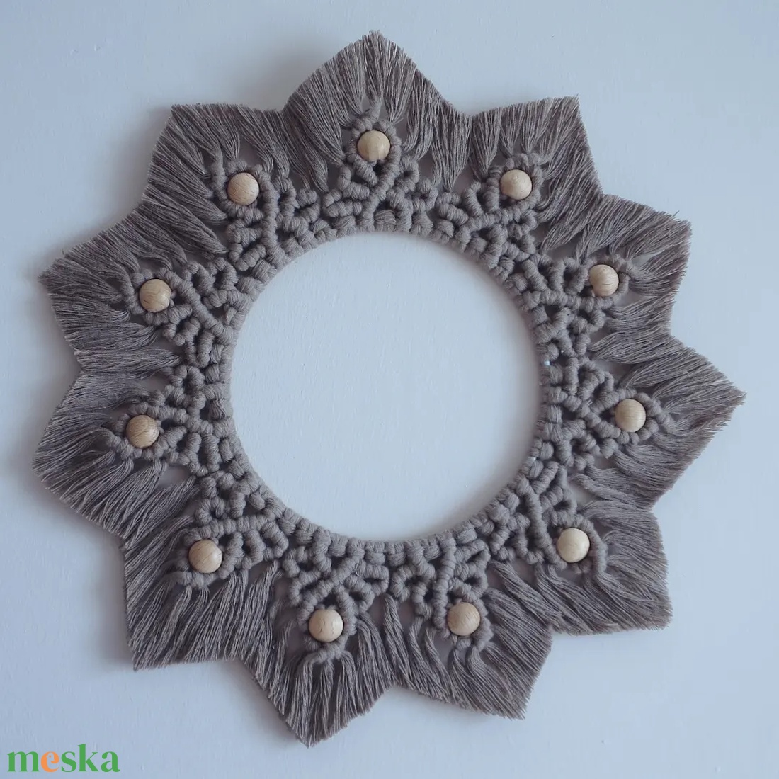 Makramé mandala kávé színben - otthon & életmód - dekoráció - fali és függő dekoráció - falra akasztható dekor - Meska.hu Makramé mandala kávé színben - otthon & életmód - dekoráció - fali és függő dekoráció - falra akasztható dekor - Meska.hu