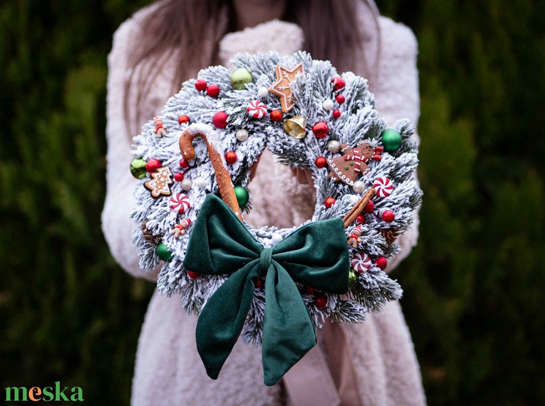 Karácsonyi ajtódísz - karácsony - adventi díszek - adventi ajtódísz - Meska.hu