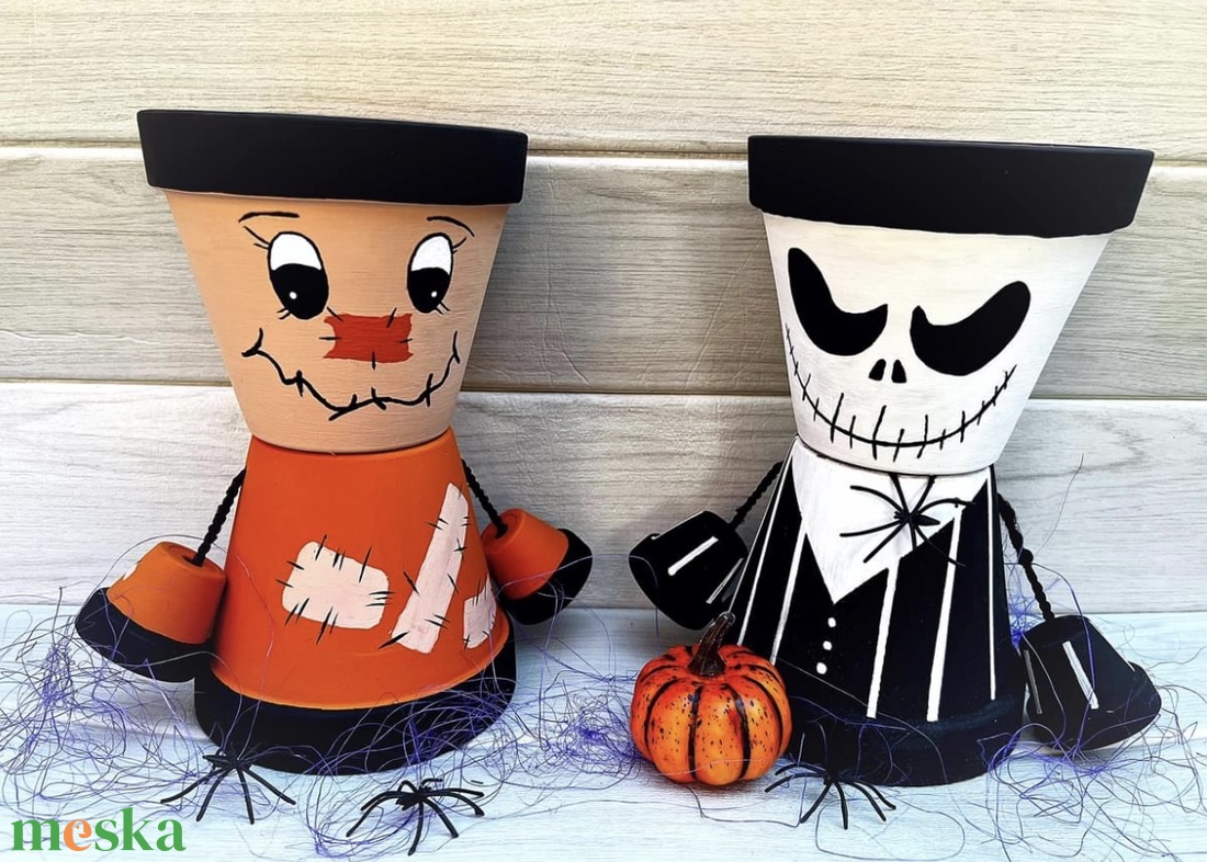 Őszi/ Halloweeni cserépbabák - otthon & életmód - dekoráció - dísztárgy - Meska.hu Őszi/ Halloweeni cserépbabák - otthon & életmód - dekoráció - dísztárgy - Meska.hu