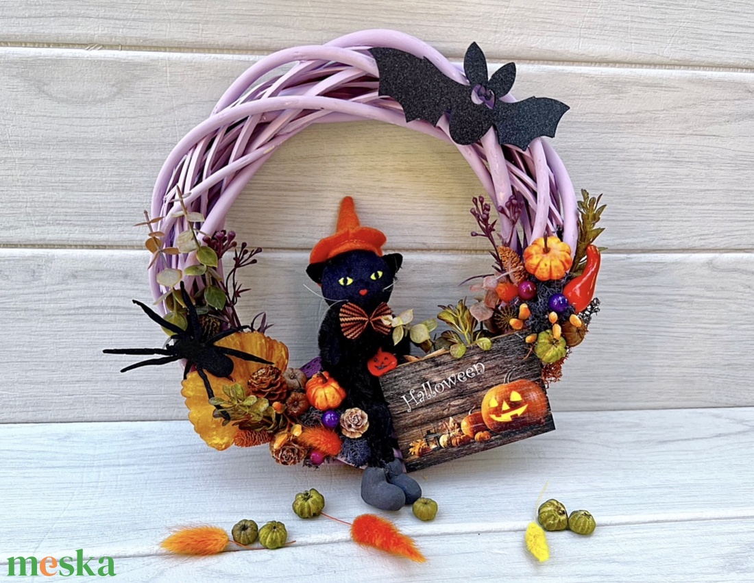 Fekete macskás kopogtató - otthon & életmód - dekoráció - halloween - halloweeni ajtódíszek és ablakdíszek - Meska.hu Fekete macskás kopogtató - otthon & életmód - dekoráció - halloween - halloweeni ajtódíszek és ablakdíszek - Meska.hu
