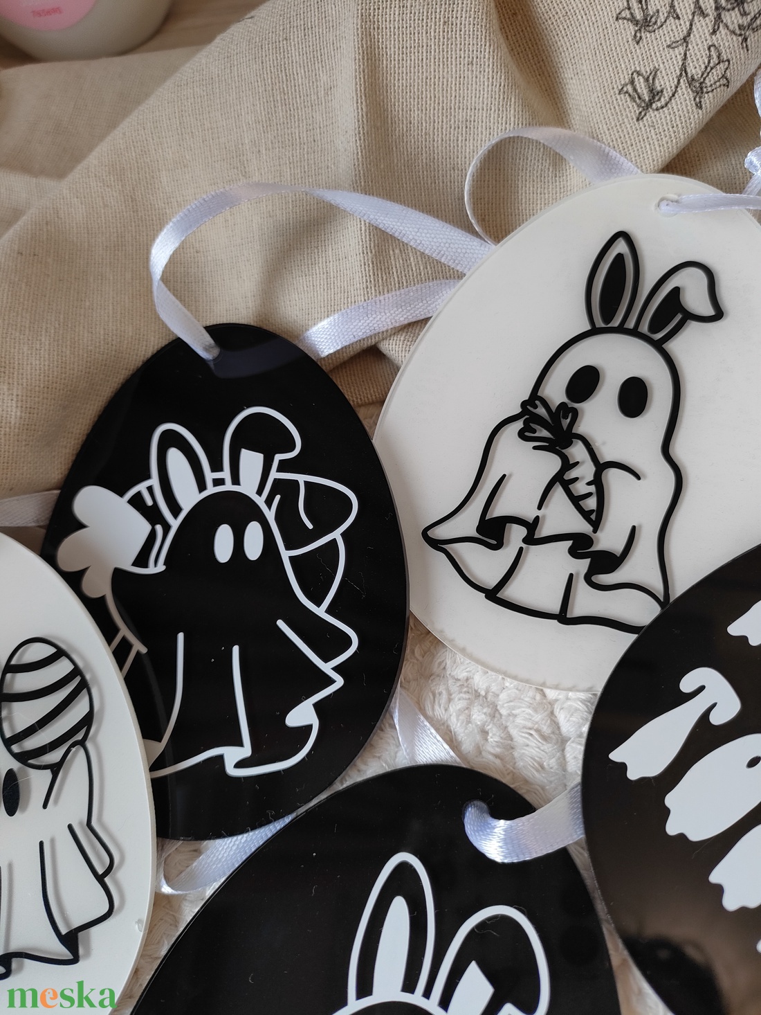 Halloween-i hímes tojás, húsvéti tojás készlet  - otthon & életmód - dekoráció - fali és függő dekoráció - falra akasztható dekor - Meska.hu