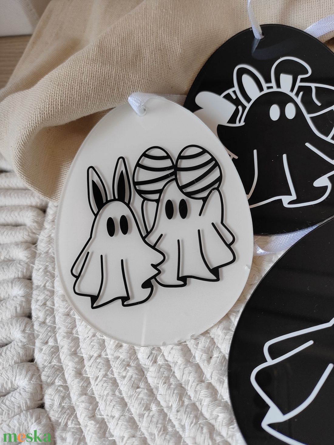 Halloween-i hímes tojás, húsvéti tojás készlet  - otthon & életmód - dekoráció - fali és függő dekoráció - falra akasztható dekor - Meska.hu