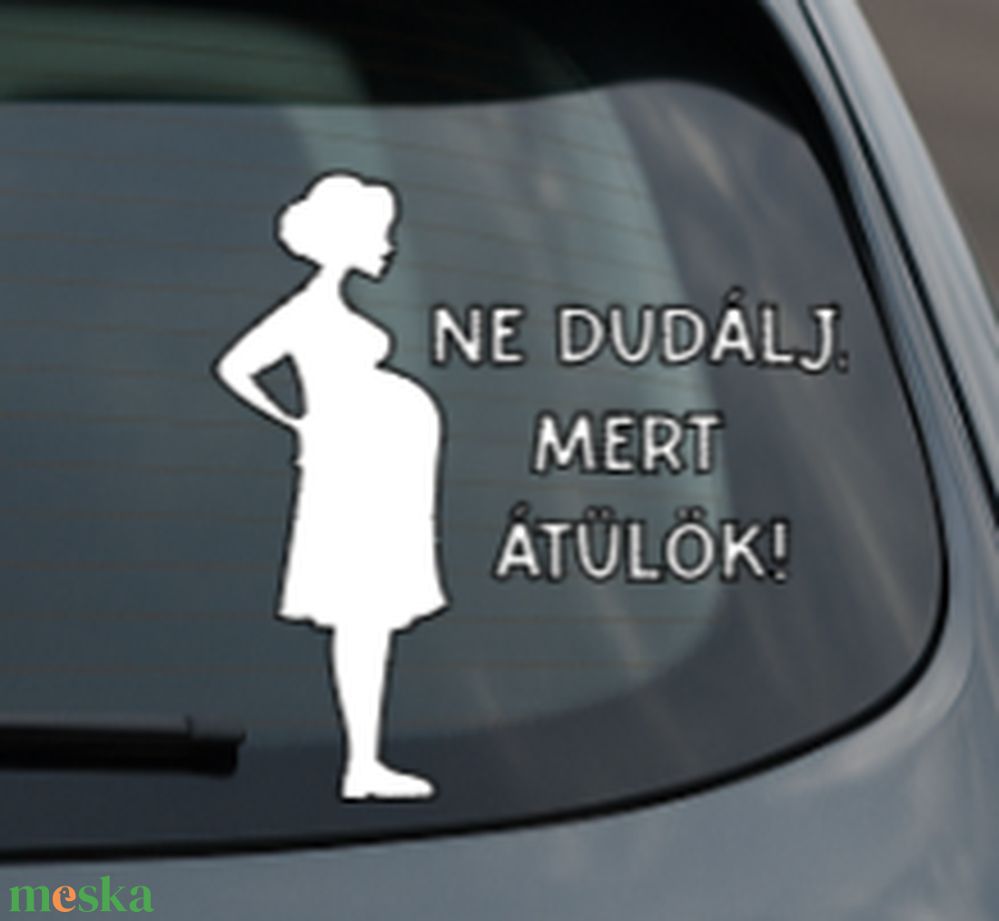 Autómatrica - Baby on board, kismama az autóban - otthon & életmód - autó - autós matrica - Meska.hu