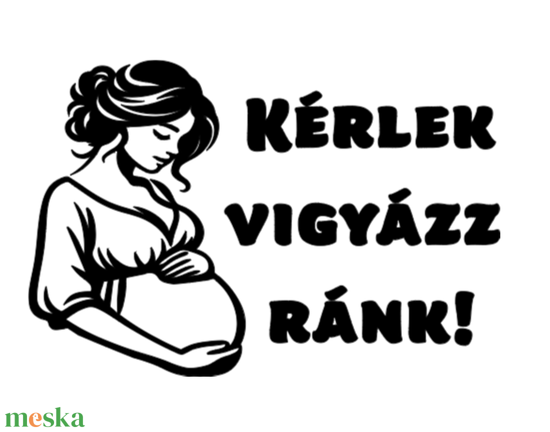 Autómatrica - Kérlek, vigyázz ránk! -  kismama autómatrica, baby on board - otthon & életmód - autó - autós matrica - Meska.hu