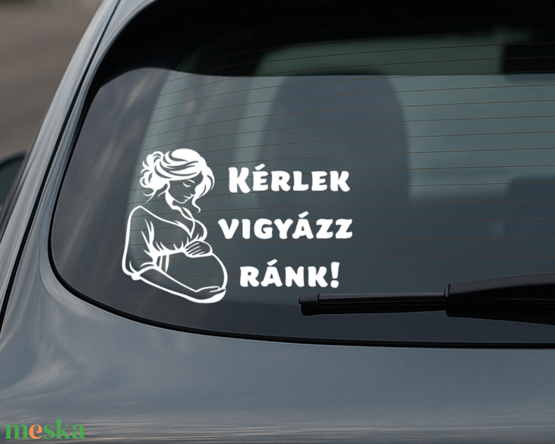 Autómatrica - Kérlek, vigyázz ránk! -  kismama autómatrica, baby on board - otthon & életmód - autó - autós matrica - Meska.hu