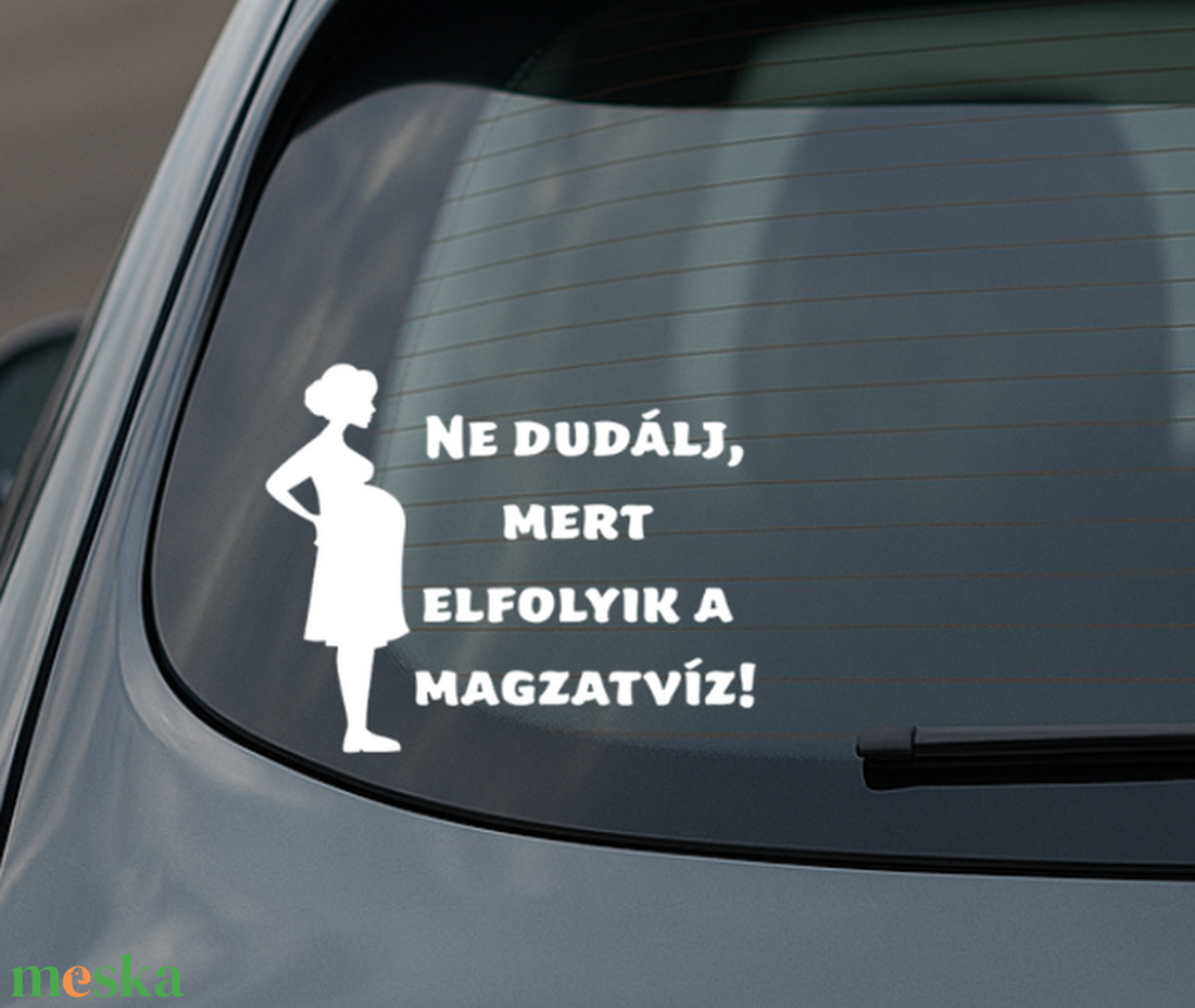 Autómatrica - Baby on board, kismama az autóban - otthon & életmód - autó - autós matrica - Meska.hu
