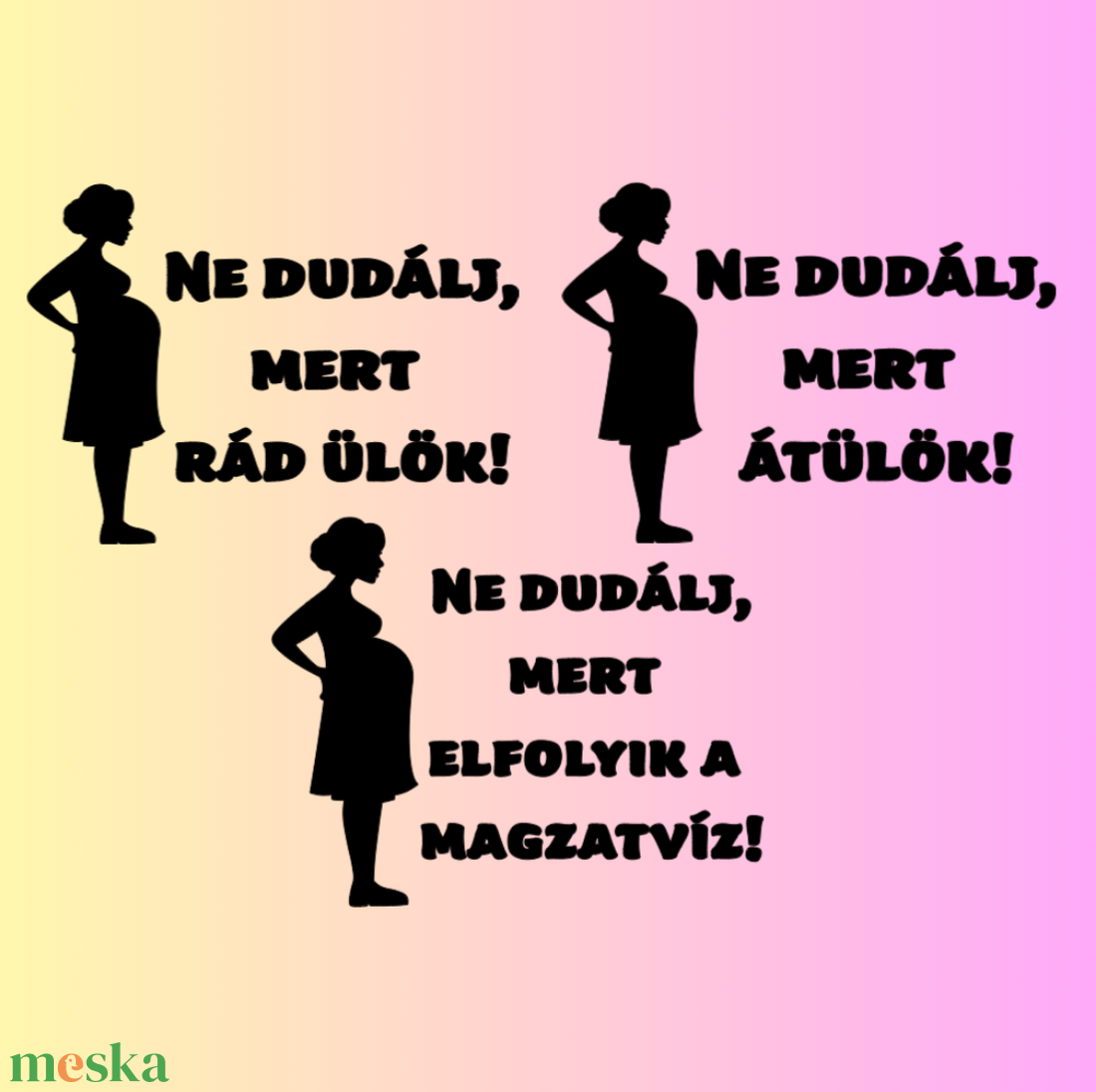 Autómatrica - Baby on board, kismama az autóban - otthon & életmód - autó - autós matrica - Meska.hu