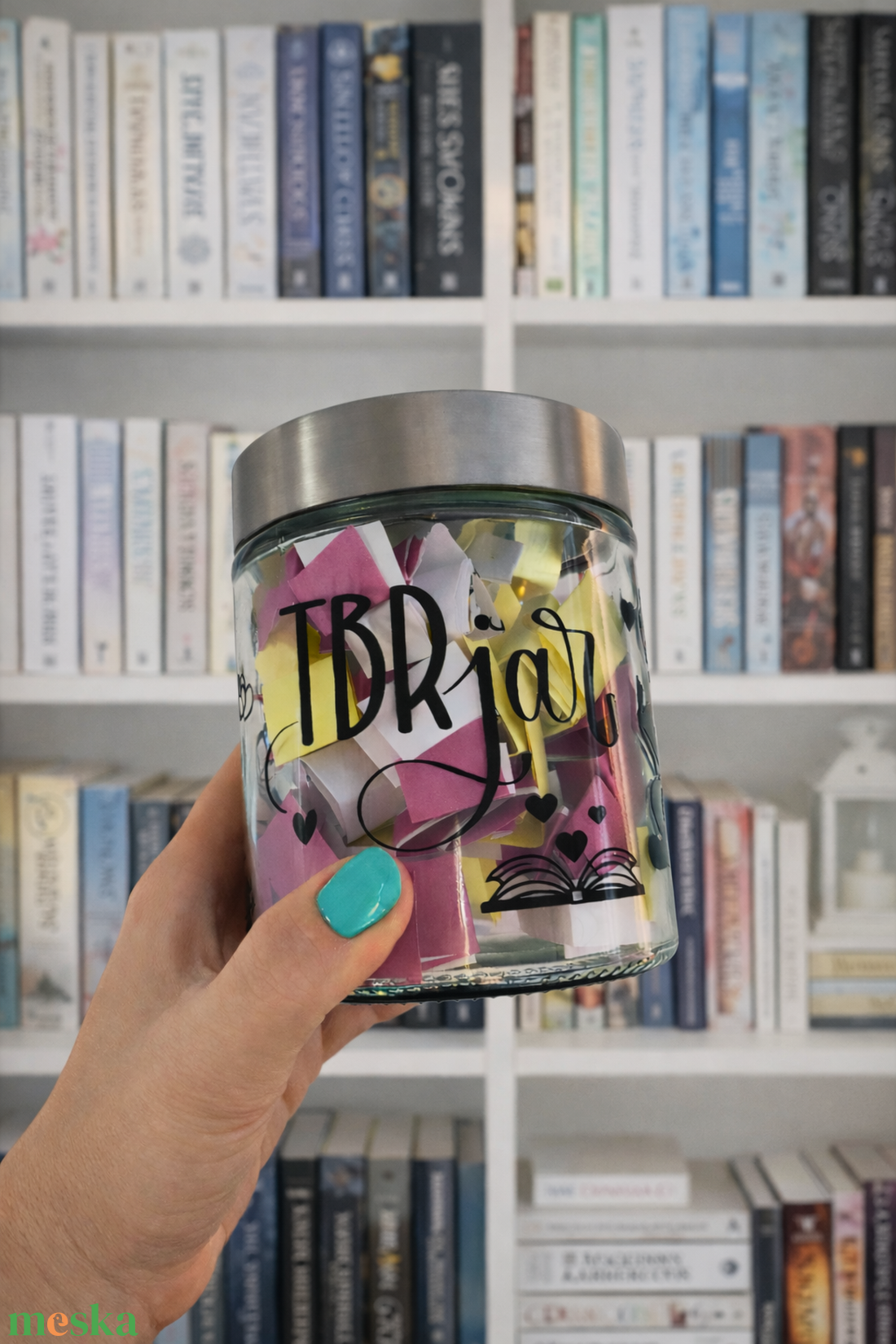 Egyedi TBR Jar � személyre szabható könyves motivációs üveg, könyvmoly, dark romance, romantikus, könyvek - könyv & zene - könyv - Meska.hu