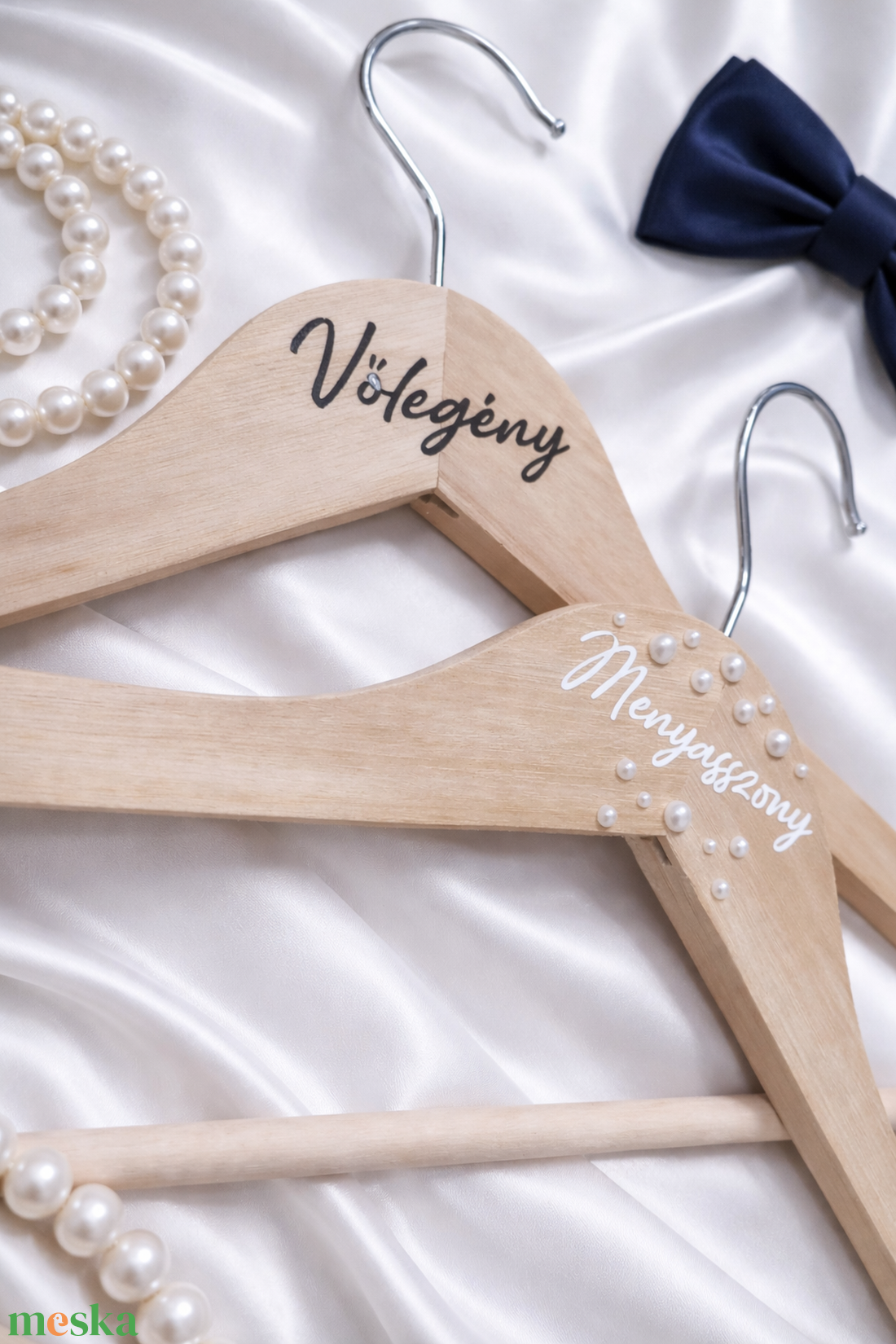 Esküvői vállfa páros szett - koszorúslány, tanú, koszorúsfiú, menyasszony, vőlegény - esküvő - dekoráció - helyszíni dekor - Meska.hu