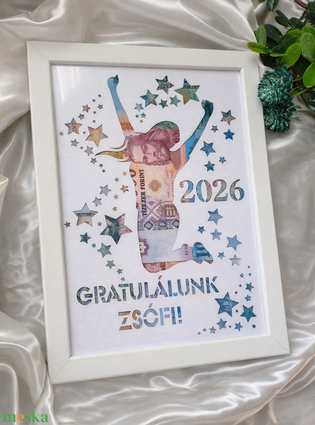 Ballagási Ajándék Pénzátadó Képkeret - otthon & életmód - papír, írószer - ajándékozás kellékei - pénzátadó képkeret - Meska.hu