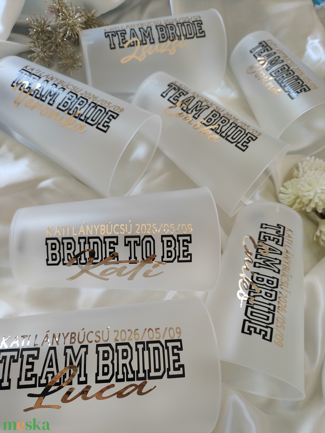 Repohár névvel, Egyedi feliratos repohár, Legénybúcsús ajándék, Lánybúcsús ajándék, Esküvői köszönőajándék - esküvő - lánybúcsú - Meska.hu