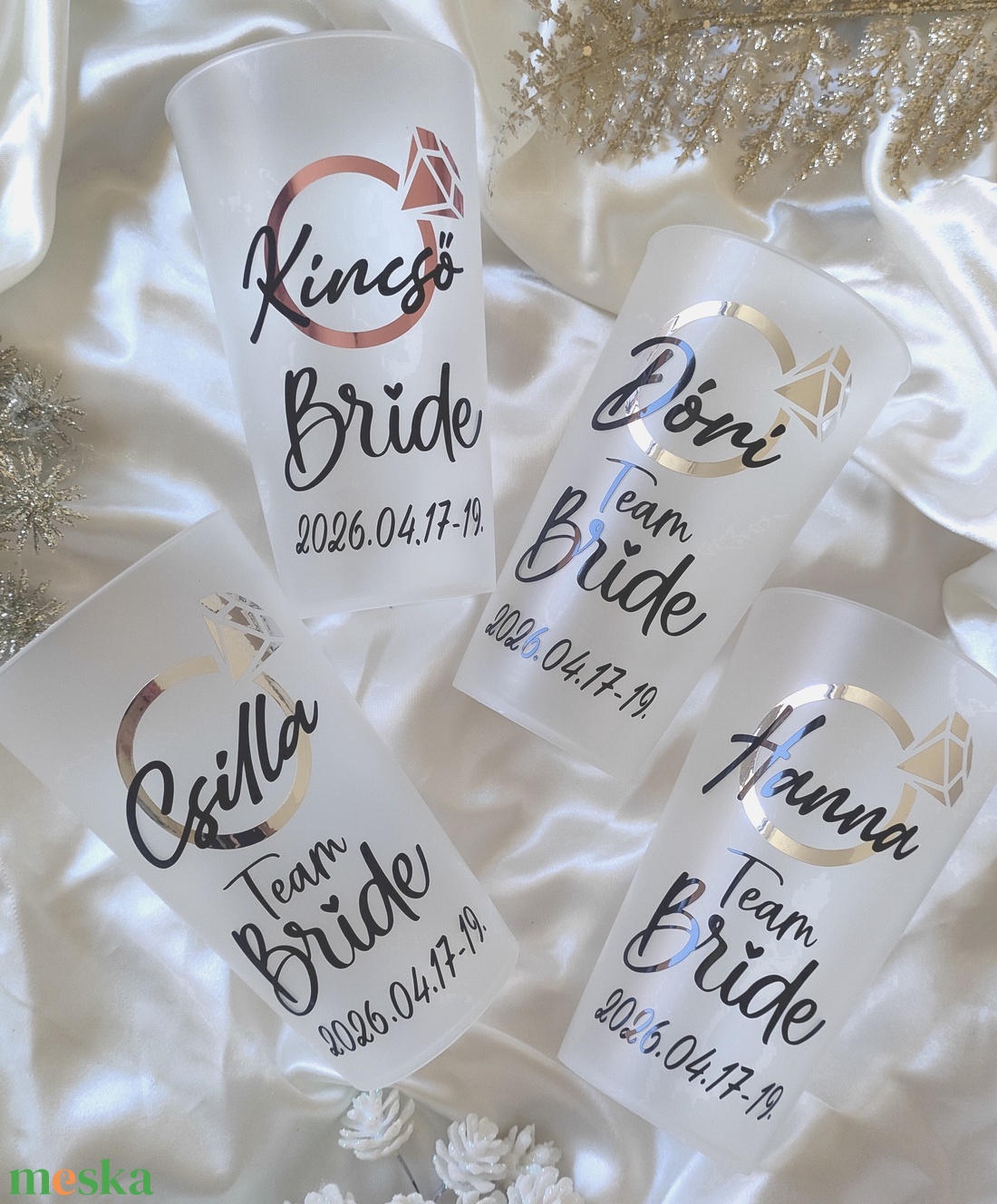 Repohár névvel, Egyedi feliratos repohár, Legénybúcsús ajándék, Lánybúcsús ajándék, Esküvői köszönőajándék - esküvő - lánybúcsú - Meska.hu