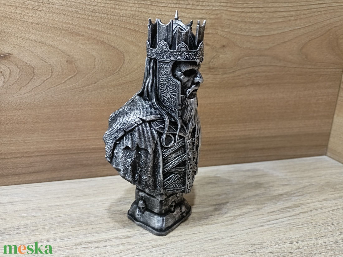 3D nyomtatott Halottak Királya - Gyűrűk Ura - Miniatűr szobor / Fekete PLA festett változat - otthon & életmód - dekoráció - asztal és polc dekoráció - könyvszobor - Meska.hu