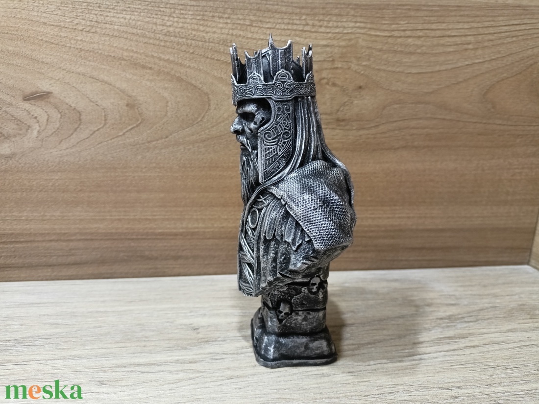 3D nyomtatott Halottak Királya - Gyűrűk Ura - Miniatűr szobor / Fekete PLA festett változat - otthon & életmód - dekoráció - asztal és polc dekoráció - könyvszobor - Meska.hu