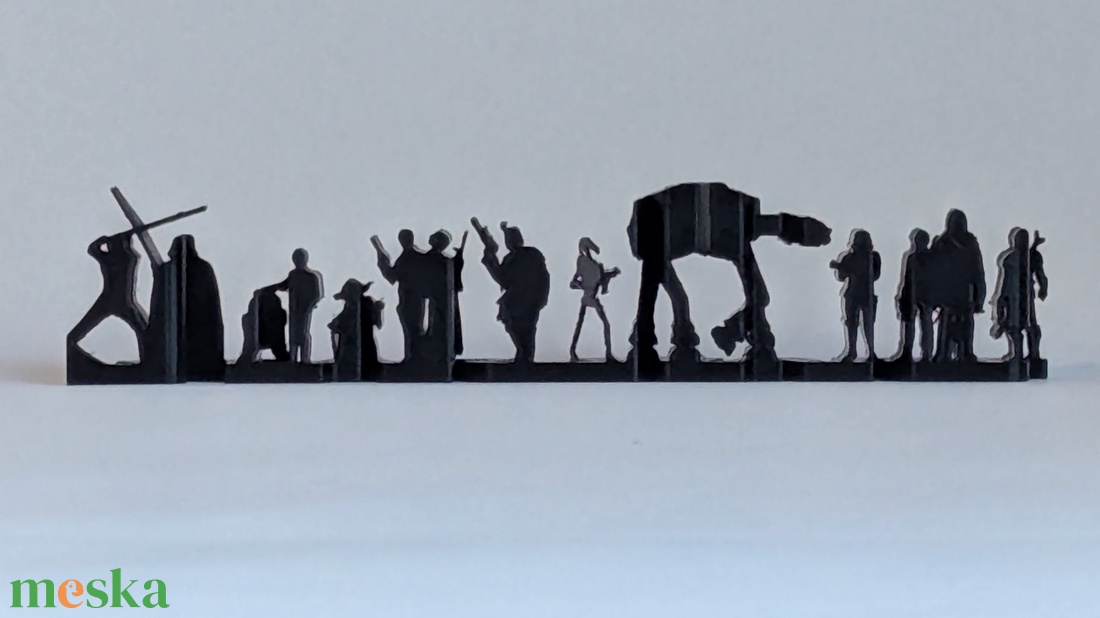 Star Wars Duál Nézetű Display  3D Nyomtatott Optikai Illúzió  Logó és Karakterek - otthon & életmód - dekoráció - asztal és polc dekoráció - könyvszobor - Meska.hu