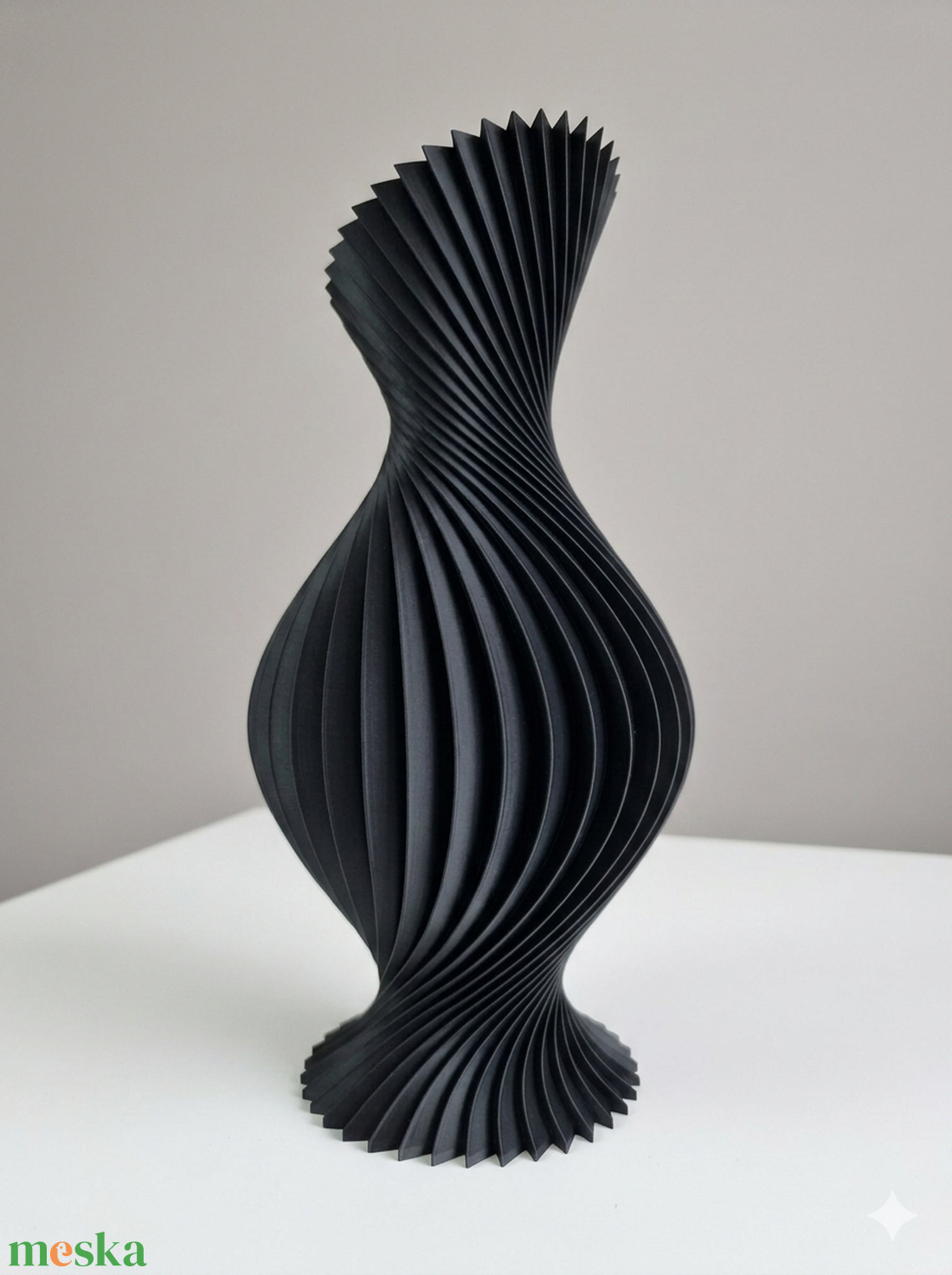 Modern 3D nyomtatott váza  PLA lakásdekoráció  Fekete, Fehér, Szürke, Piros - otthon & életmód - virágdekoráció - virágtartó - váza - Meska.hu