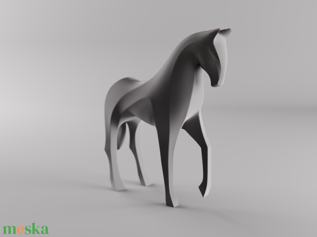 Minimalista ló szobor ajándéknak - 3D nyomtatott - otthon & életmód - dekoráció - asztal és polc dekoráció - könyvszobor - Meska.hu