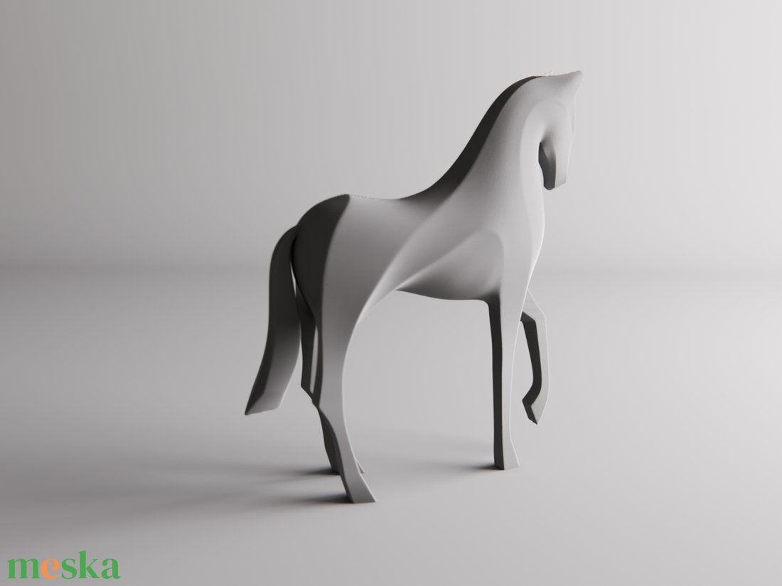 Minimalista ló szobor ajándéknak - 3D nyomtatott - otthon & életmód - dekoráció - asztal és polc dekoráció - könyvszobor - Meska.hu