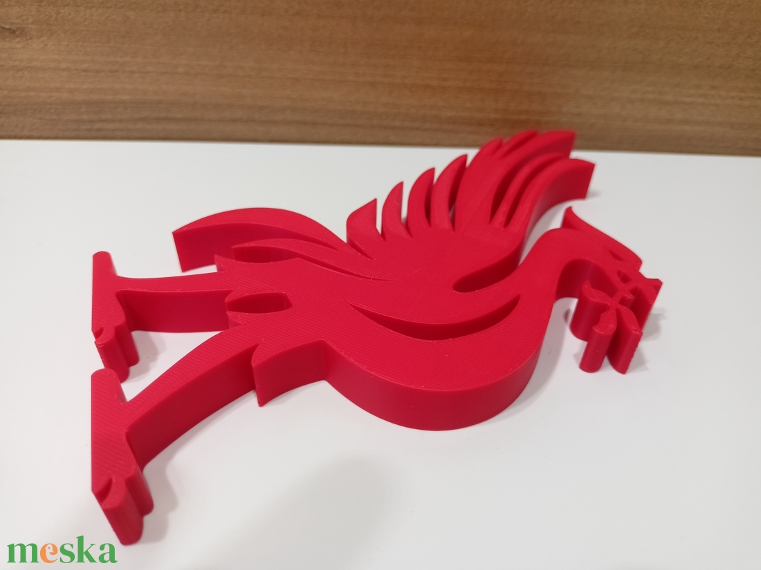 Liverpool FC logó - Piros (15 cm) 3D nyomtatott  - otthon & életmód - dekoráció - asztal és polc dekoráció - könyvszobor - Meska.hu