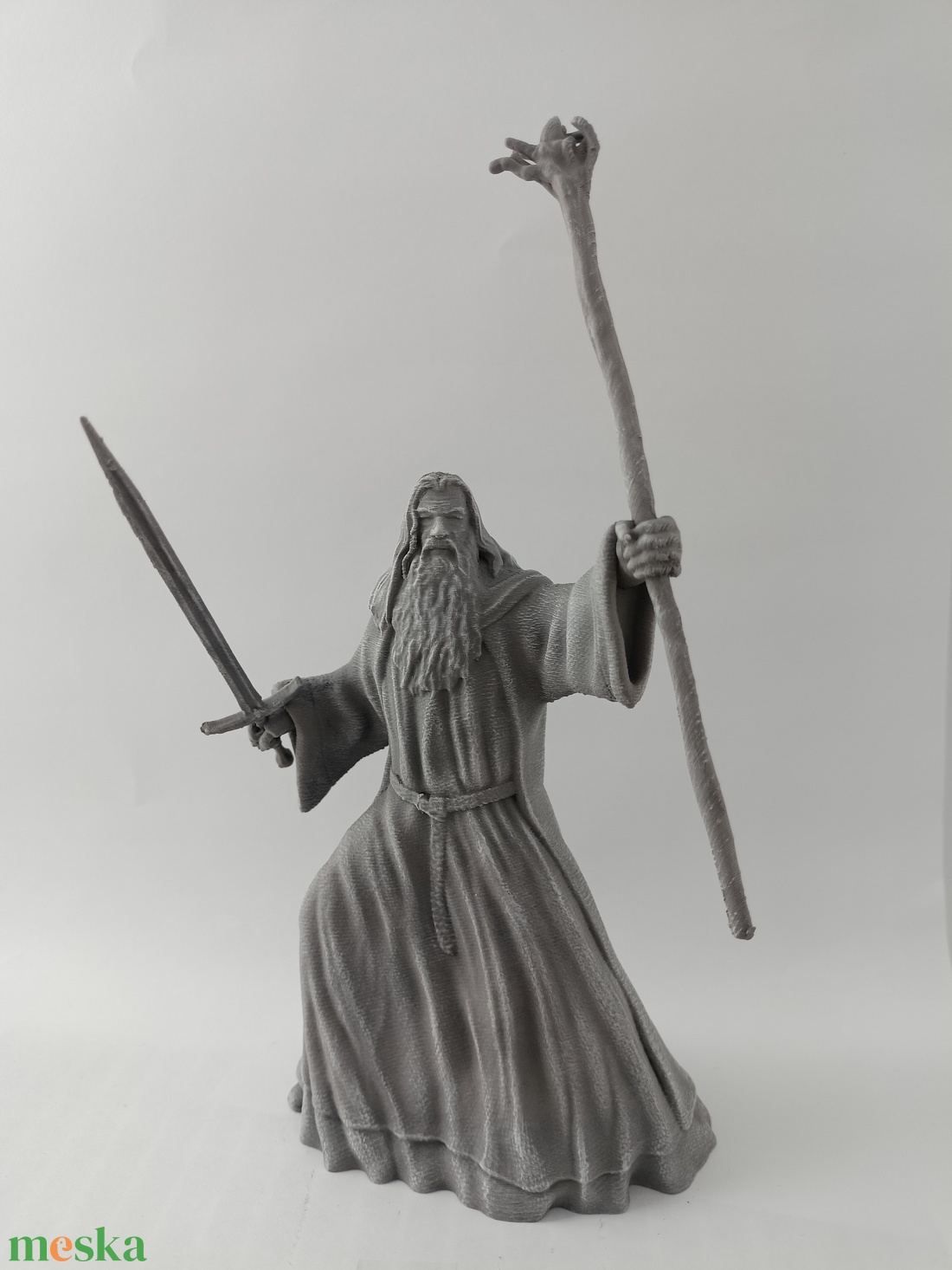 Gandalf 3D nyomtatott festett szobor - otthon & életmód - dekoráció - asztal és polc dekoráció - könyvszobor - Meska.hu