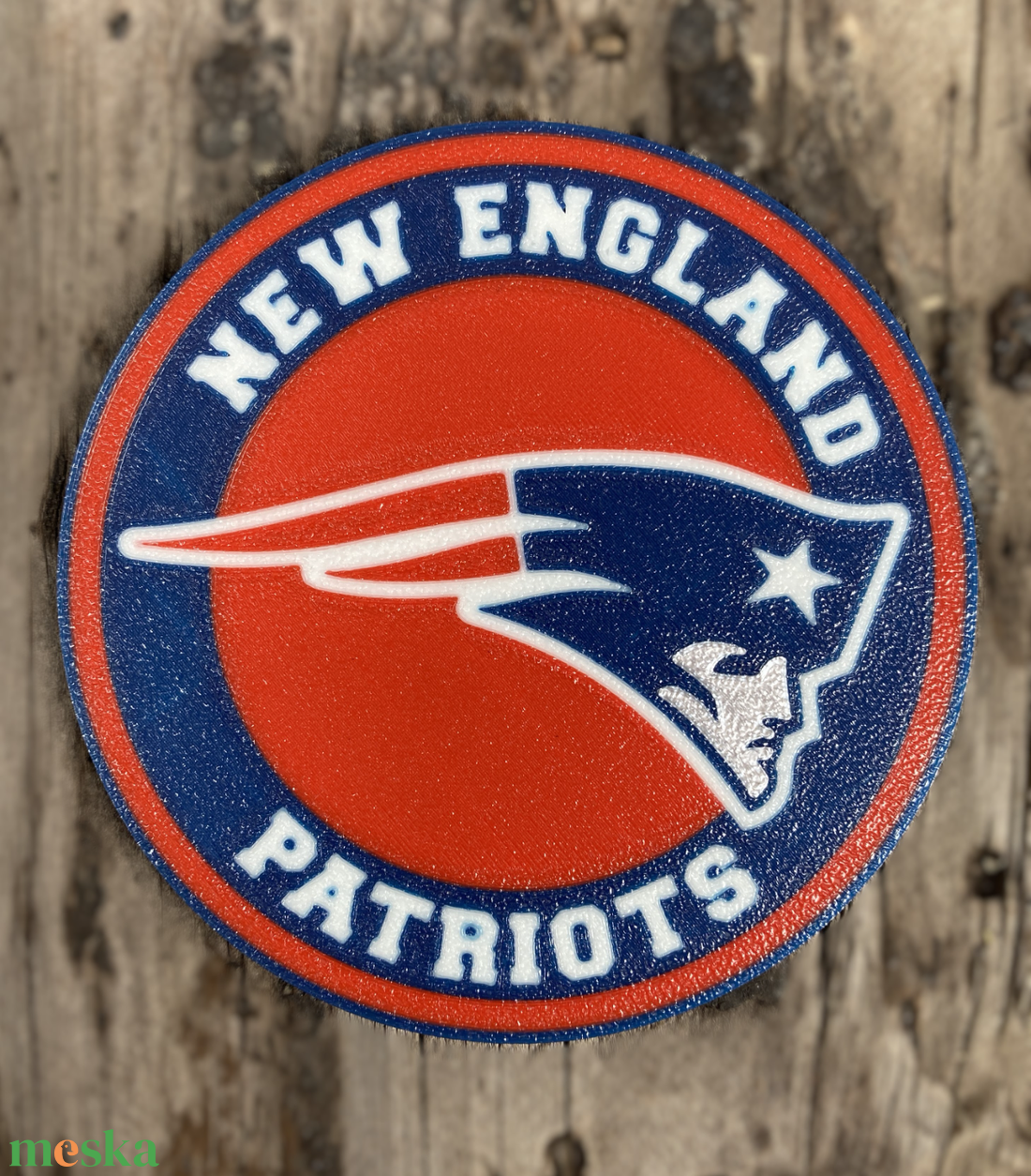 New England Patriots logós poháralátét szett - 4 db 3D nyomtatott alátét - otthon & életmód - konyhafelszerelés, tálalás - tálalás - tányér- és poháralátét - Meska.hu
