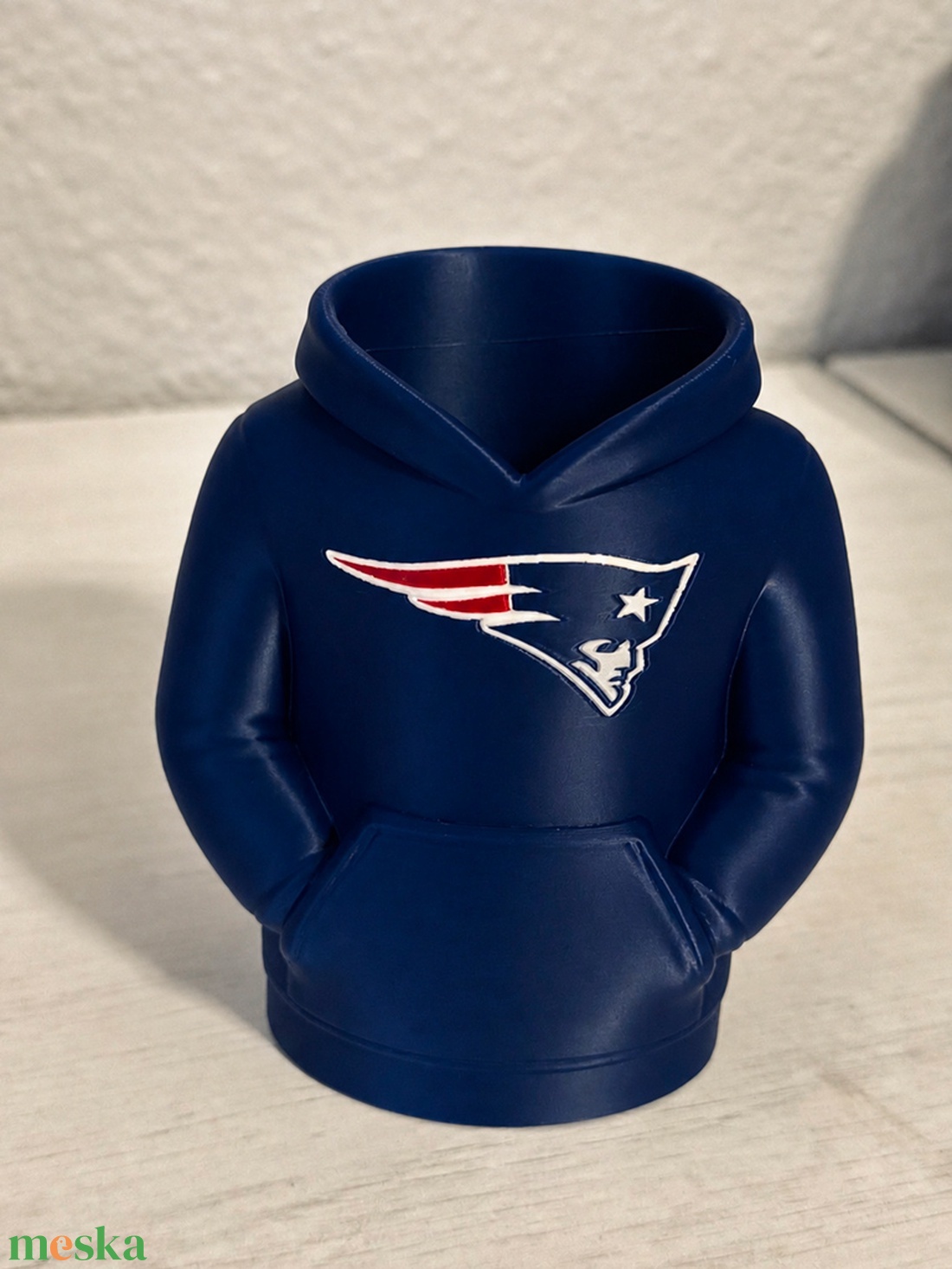 New England Patriots 3D nyomtatott asztali tolltartó � egyedi névvel és számmal - otthon & életmód - papír, írószer - tolltartó & ceruzatekercs - Meska.hu