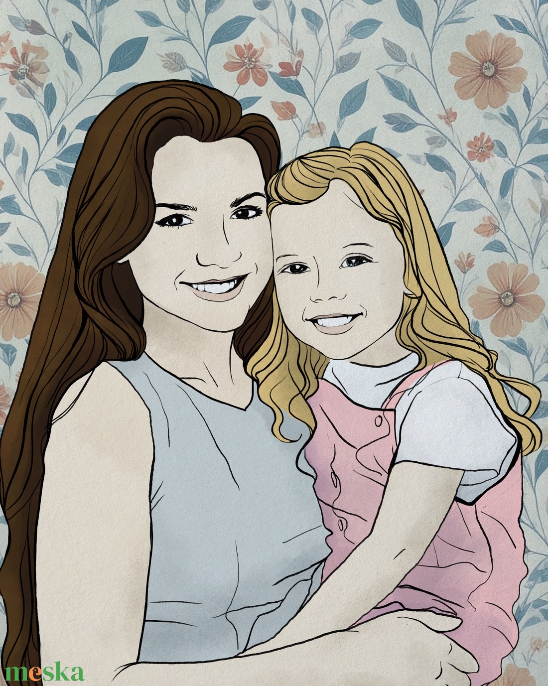 Közös pillanatok, bárhol is vagytok - Hozd közelebb a szeretteidet, akkor is, ha távol élnek! - művészet - grafika & illusztráció - digitális - Meska.hu