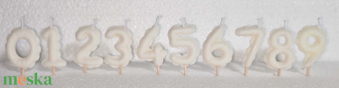 Szülinapi lufis szám gyertya  - otthon & életmód - gyertya, illat, aroma - gyertya - Meska.hu