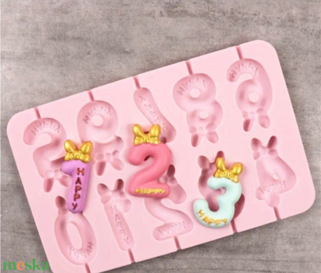 Szülinapi masnis szám gyertya  - otthon & életmód - gyertya, illat, aroma - gyertya - Meska.hu