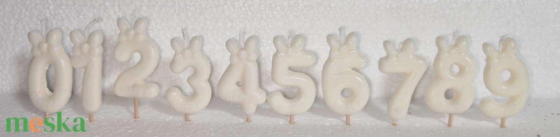 Szülinapi masnis szám gyertya  - otthon & életmód - gyertya, illat, aroma - gyertya - Meska.hu