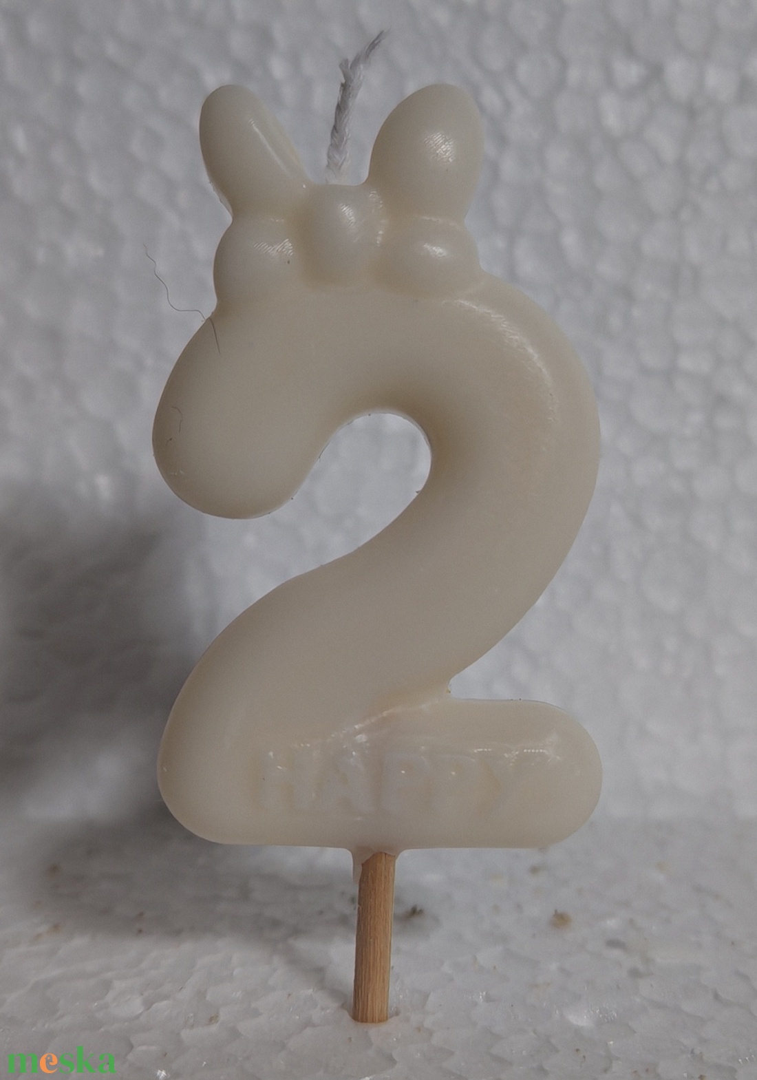 Szülinapi masnis szám gyertya  - otthon & életmód - gyertya, illat, aroma - gyertya - Meska.hu