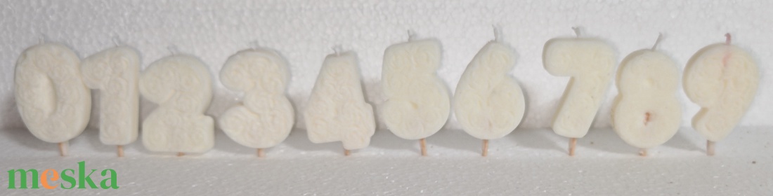 Szülinapi rózsás szám gyertya  - otthon & életmód - gyertya, illat, aroma - gyertya - Meska.hu