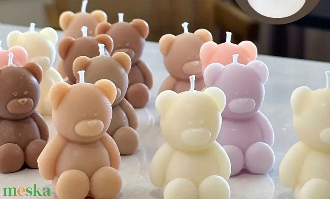 Mackó gyertya  - otthon & életmód - gyertya, illat, aroma - gyertya - Meska.hu