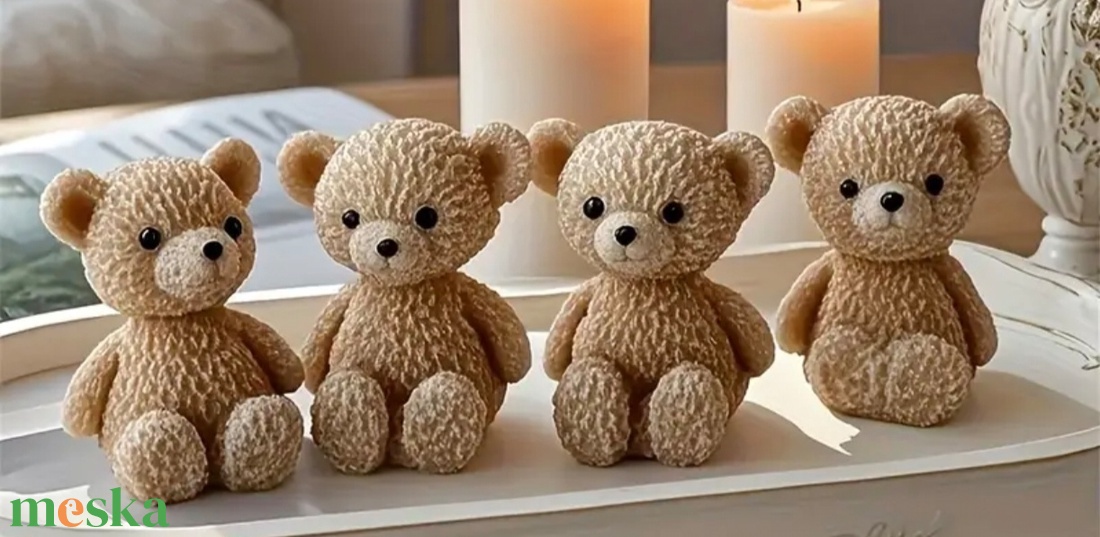 Mackó gyertya  - otthon & életmód - gyertya, illat, aroma - gyertya - Meska.hu