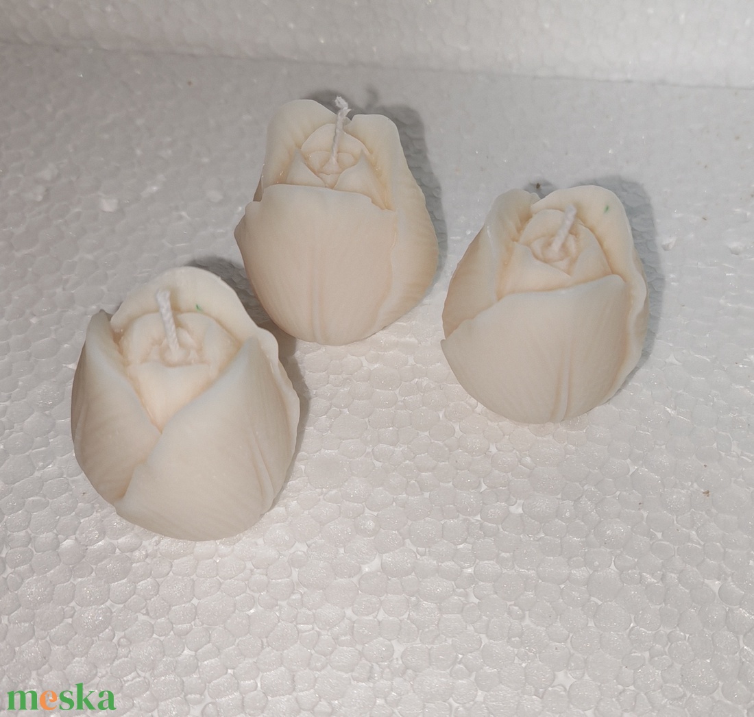 Tulipán alakú tea mécses  - otthon & életmód - gyertya, illat, aroma - gyertya - Meska.hu