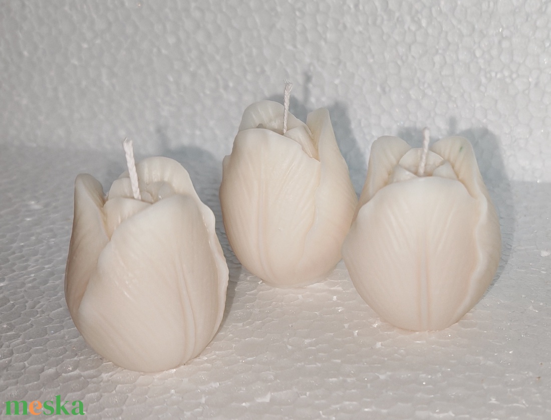 Tulipán alakú tea mécses  - otthon & életmód - gyertya, illat, aroma - gyertya - Meska.hu