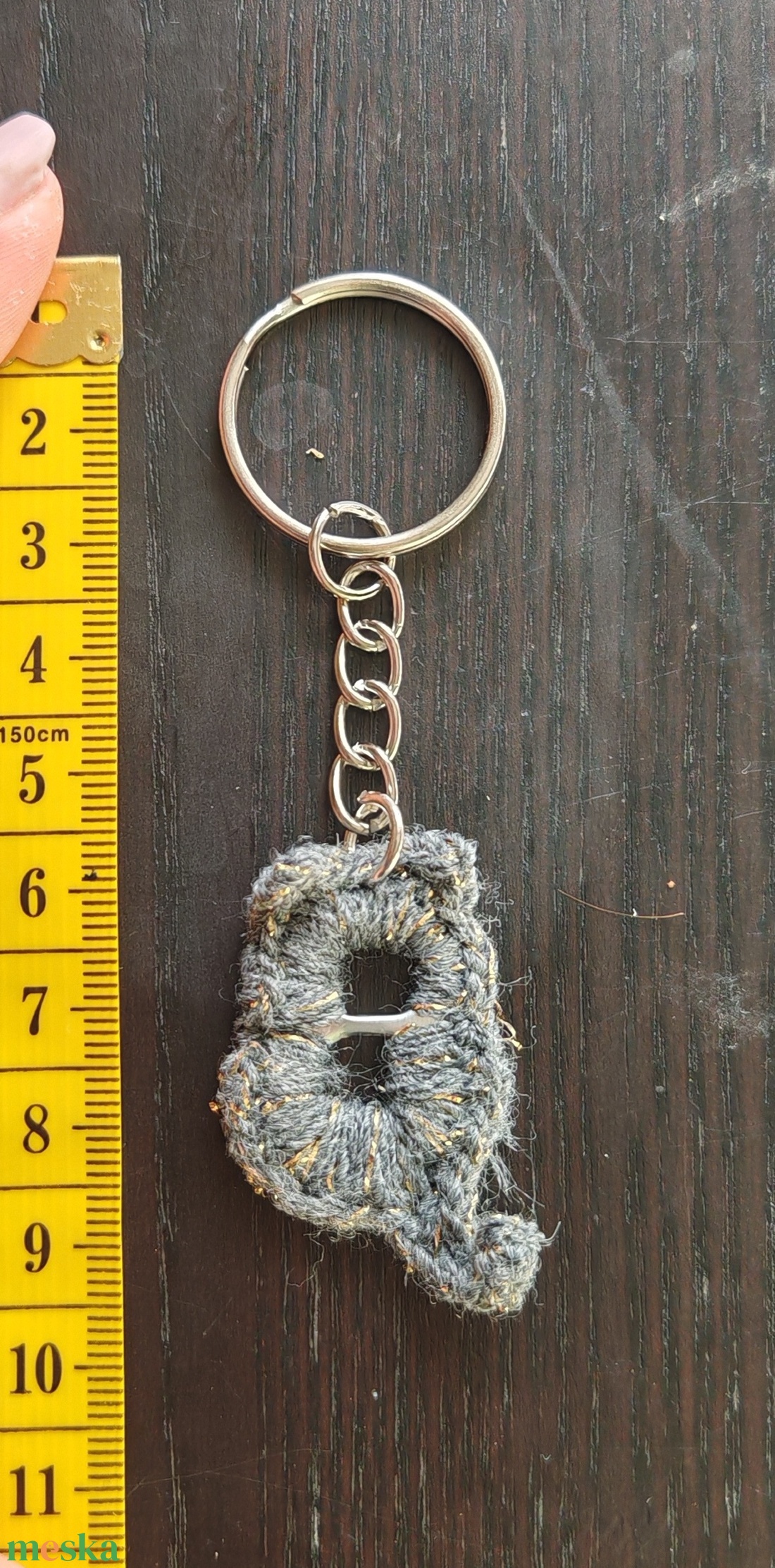 Horgolt cicás kulcstartó  - táska & tok - kulcstartó & táskadísz - kulcstartó - Meska.hu