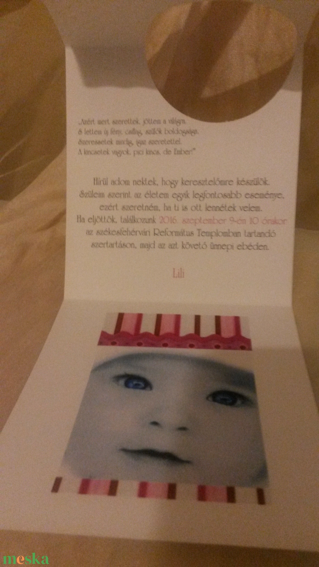 Baba meghívó 1. -  - Meska.hu