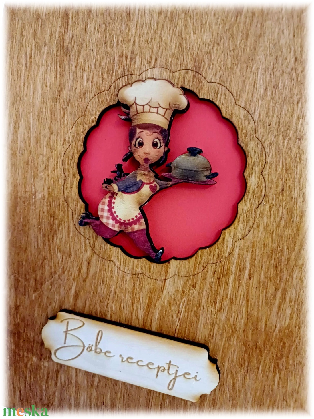 Névre szóló vágódeszka formájú receptes könyv - otthon & életmód - konyhafelszerelés, tálalás - sütés, főzés - vágódeszka - Meska.hu