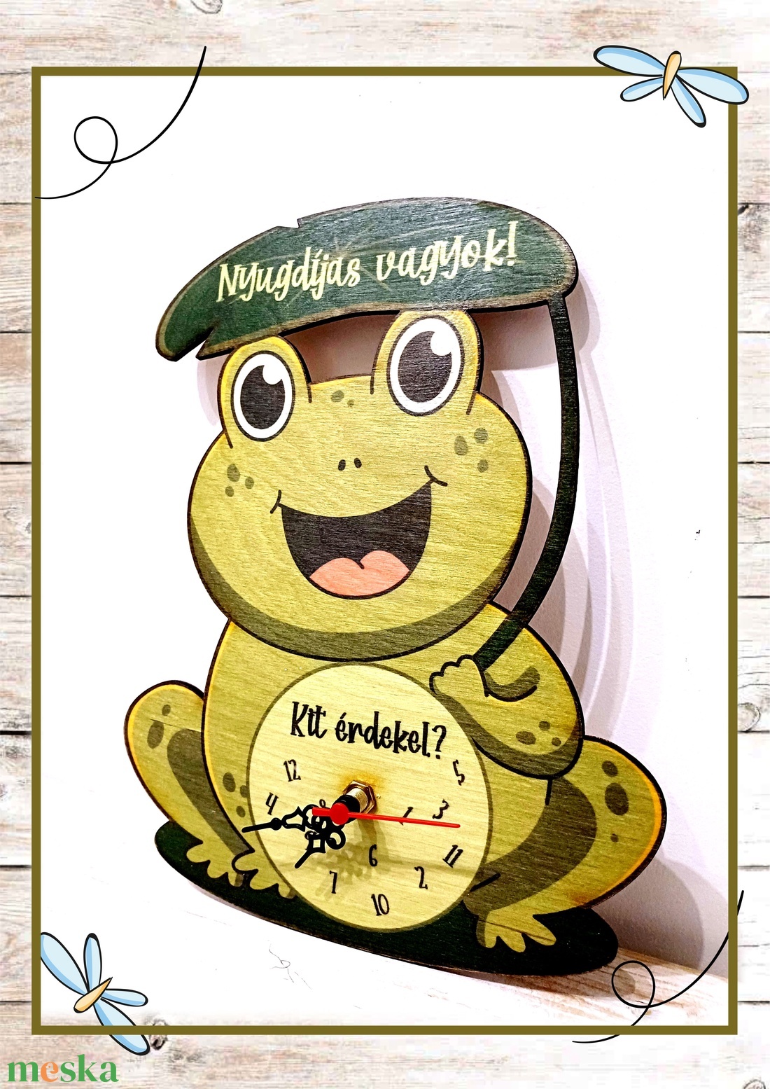 Békás falióra - otthon & életmód - dekoráció - fali és függő dekoráció - falióra & óra - Meska.hu