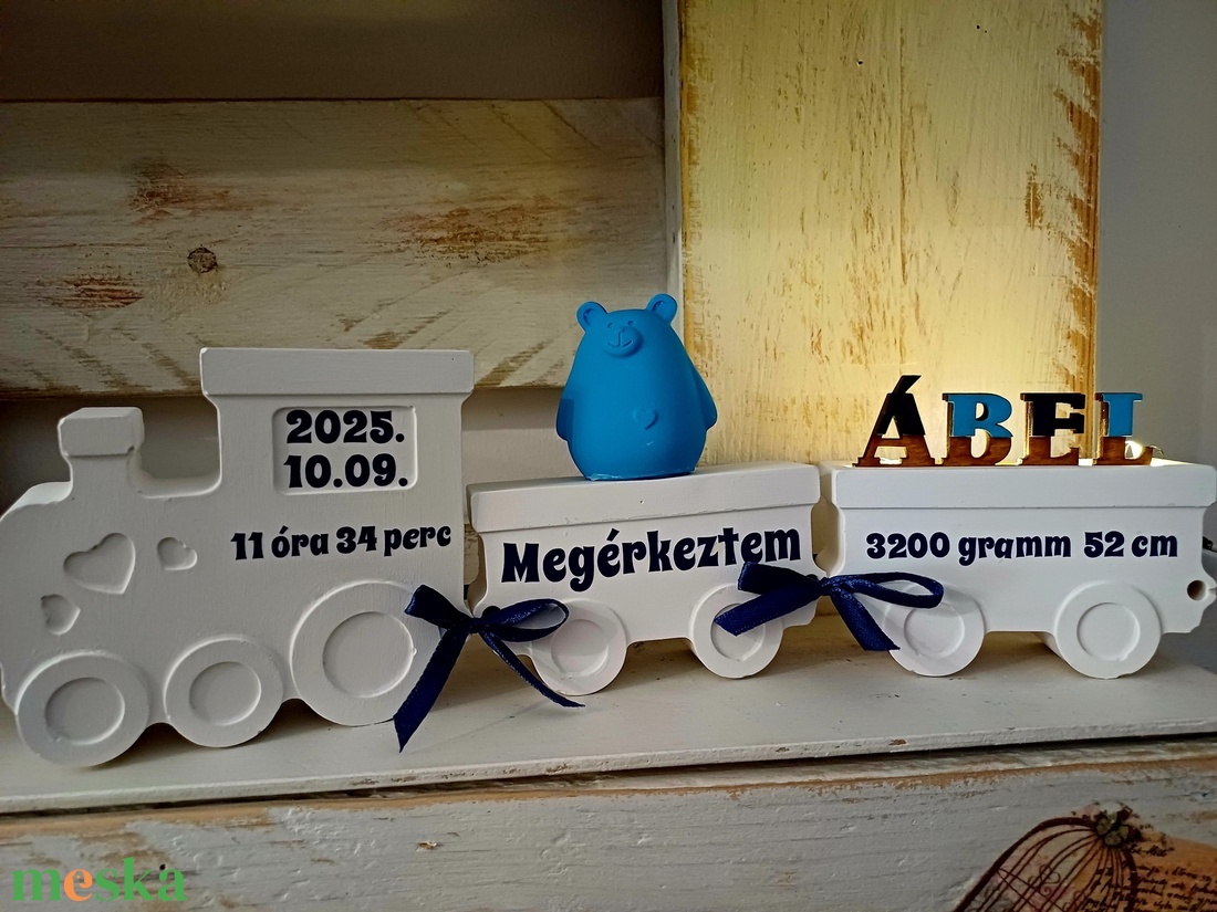 Boldogság Babavonat - otthon & életmód - babaszoba, gyerekszoba - babaszoba dekoráció - Meska.hu