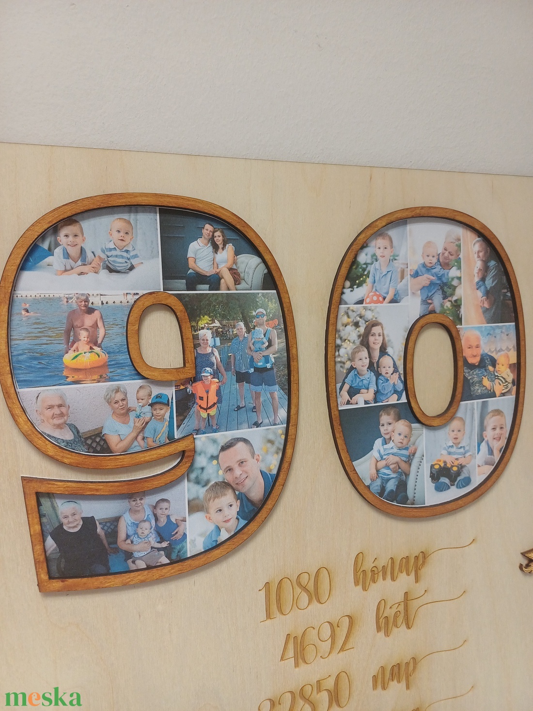Szülinapi fényképes tábla - otthon & életmód - dekoráció - fali és függő dekoráció - falra akasztható dekor - Meska.hu