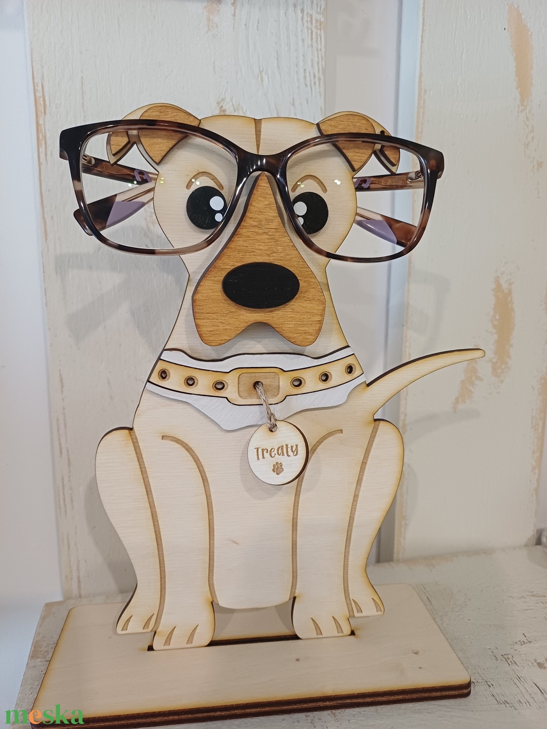 Kutyusos szemüvegtartó - otthon & életmód - dekoráció - dísztárgy - Meska.hu
