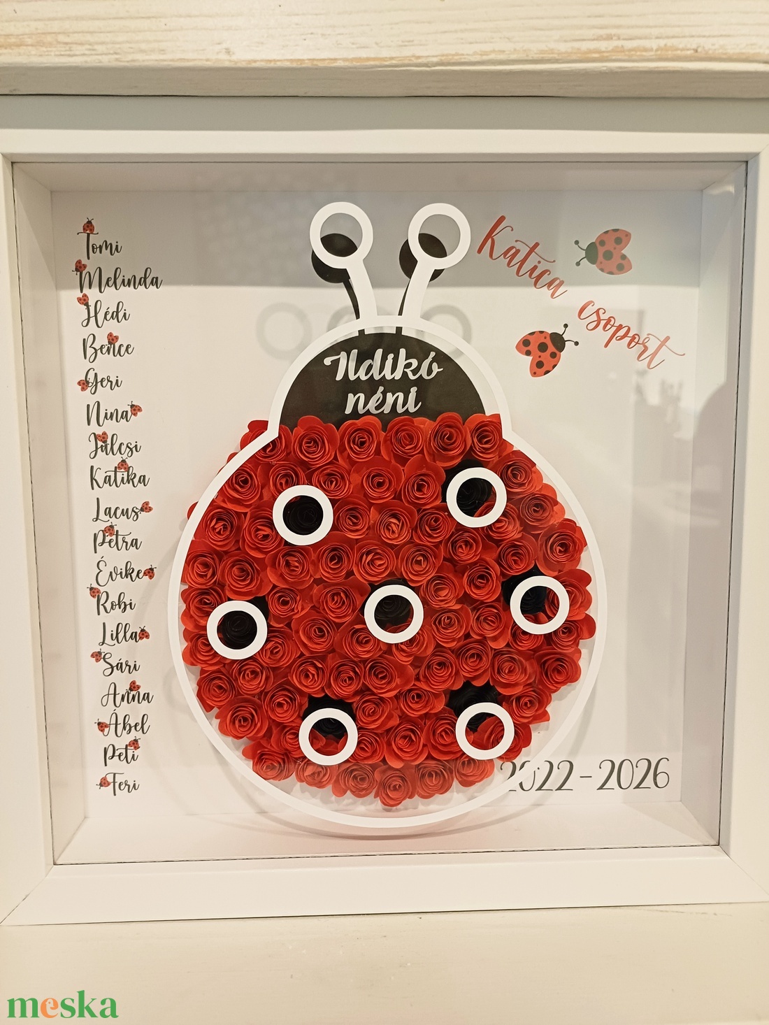 Katicás Köszönet óvónéniknek - otthon & életmód - virágdekoráció - virágdíszek - fali virágdekoráció - Meska.hu