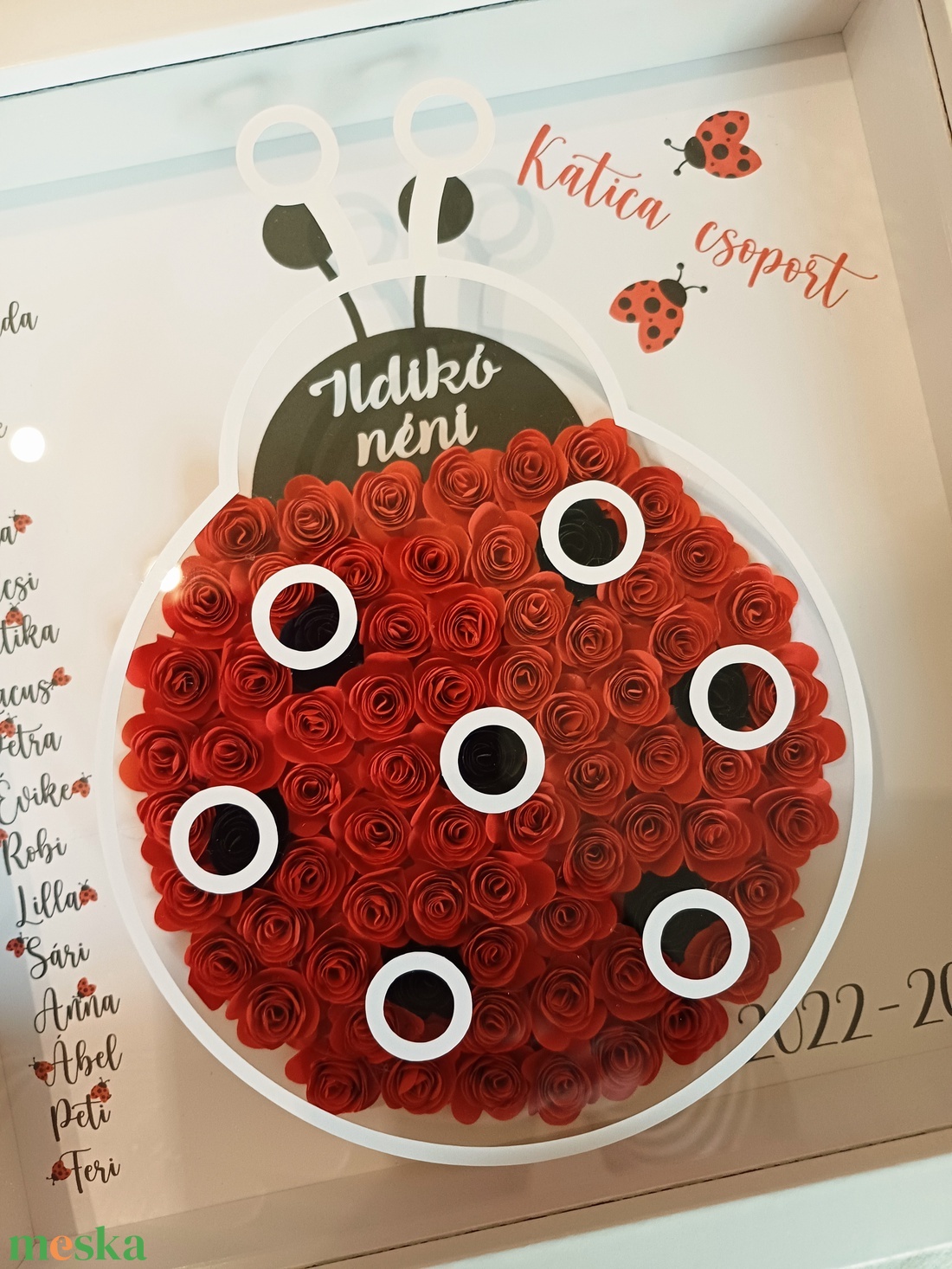 Katicás Köszönet óvónéniknek - otthon & életmód - virágdekoráció - virágdíszek - fali virágdekoráció - Meska.hu