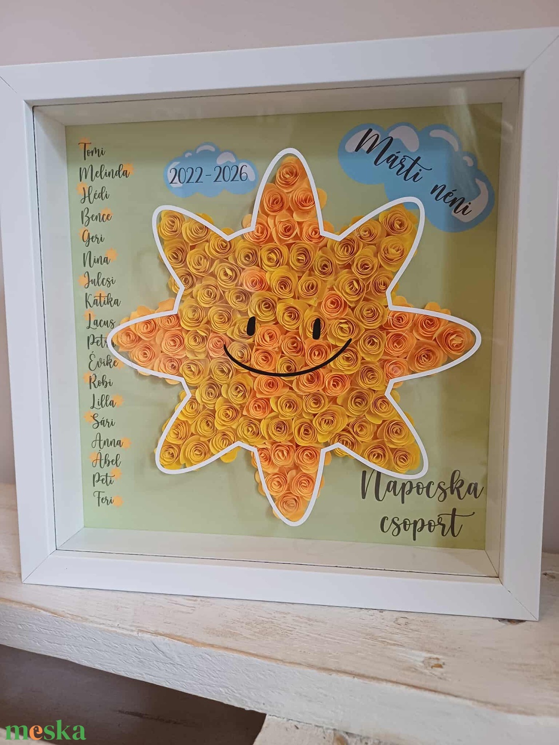 Napocskás Köszönet óvónéniknek - otthon & életmód - virágdekoráció - virágdíszek - fali virágdekoráció - Meska.hu