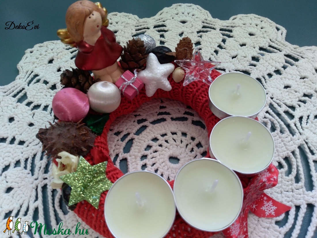 Adventi koszorú - karácsony - adventi díszek - adventi koszorú - Meska.hu