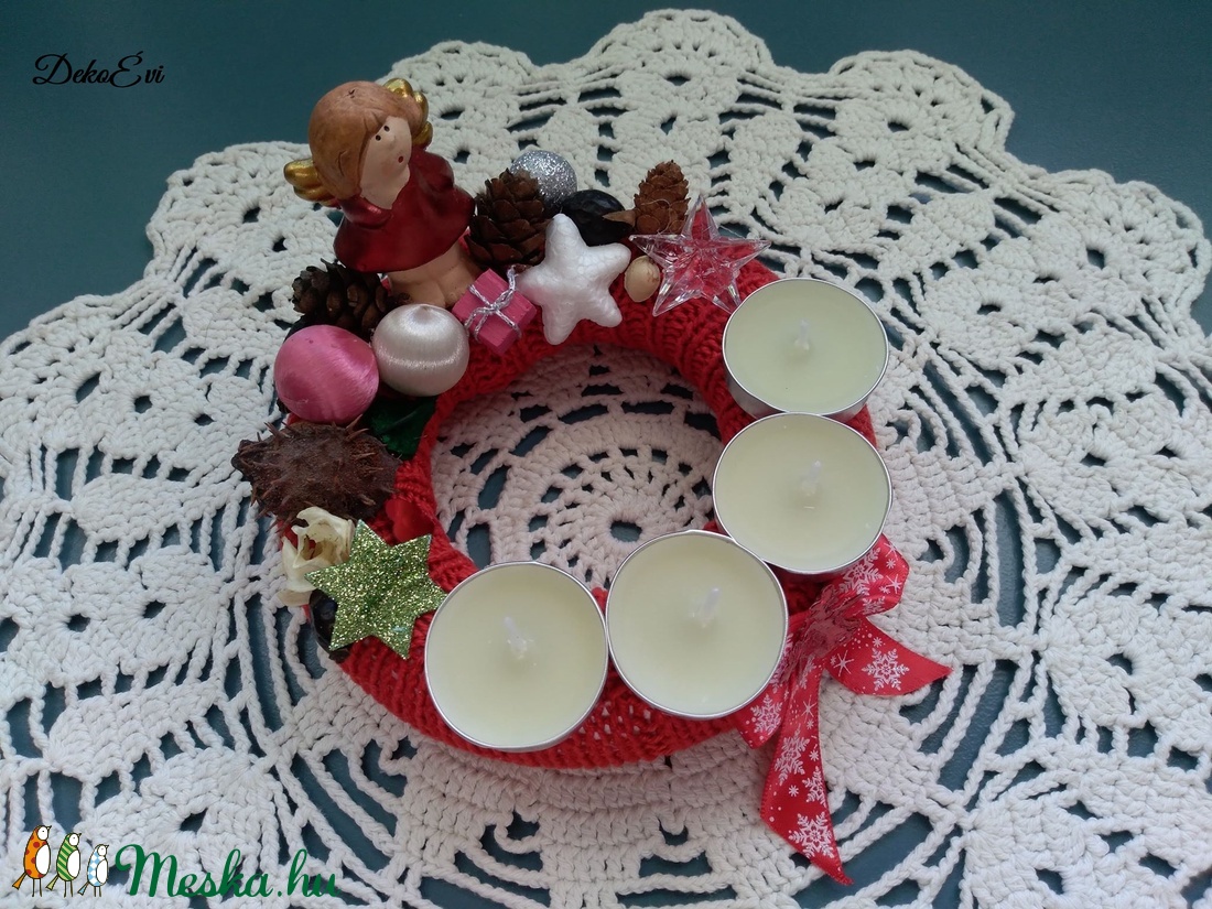 Adventi koszorú - karácsony - adventi díszek - adventi koszorú - Meska.hu