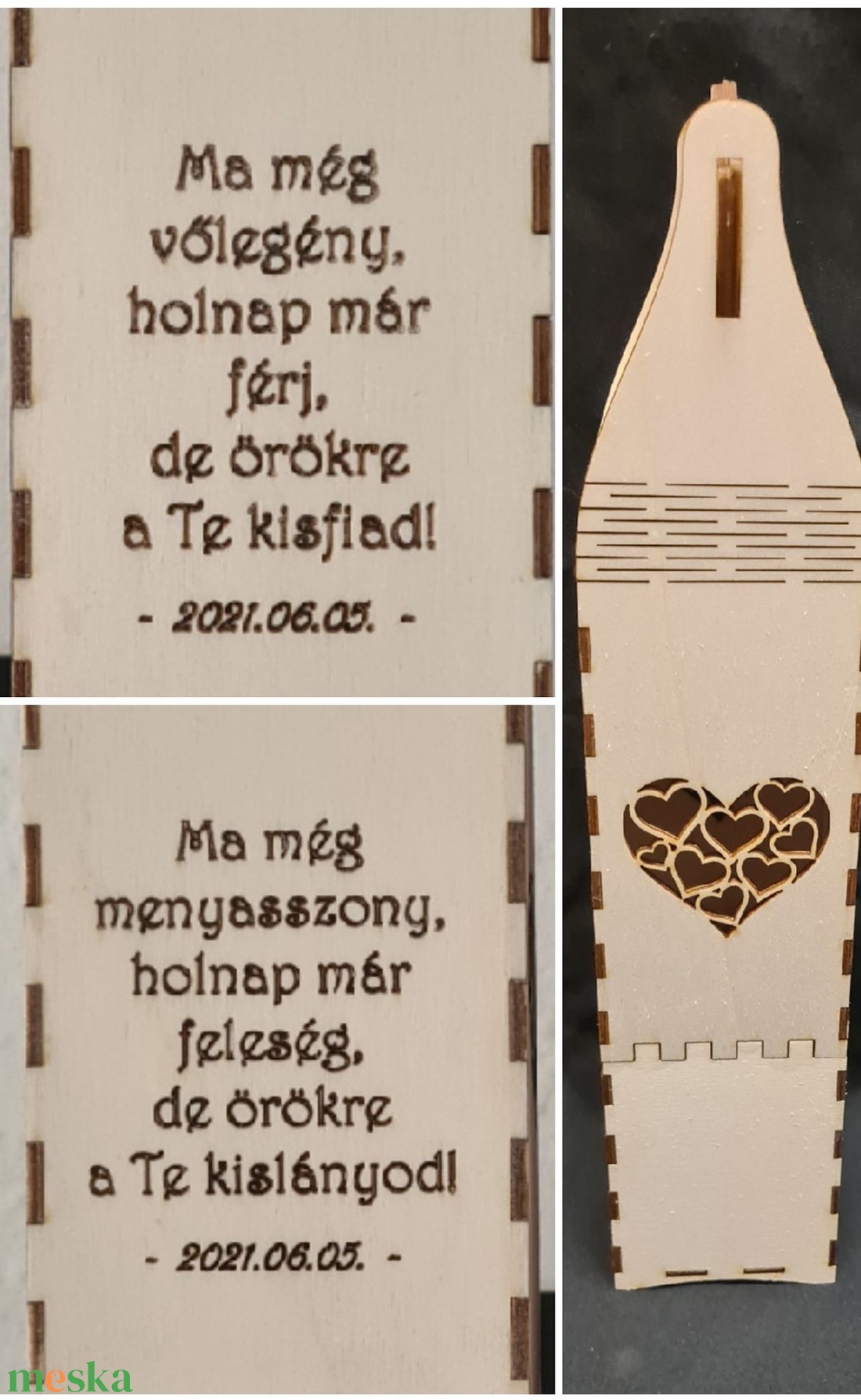 Szülőköszöntő - Gravírozott bortartó - esküvő - emlék & ajándék - szülőköszöntő ajándék - Meska.hu Szülőköszöntő - Gravírozott bortartó - esküvő - emlék & ajándék - szülőköszöntő ajándék - Meska.hu