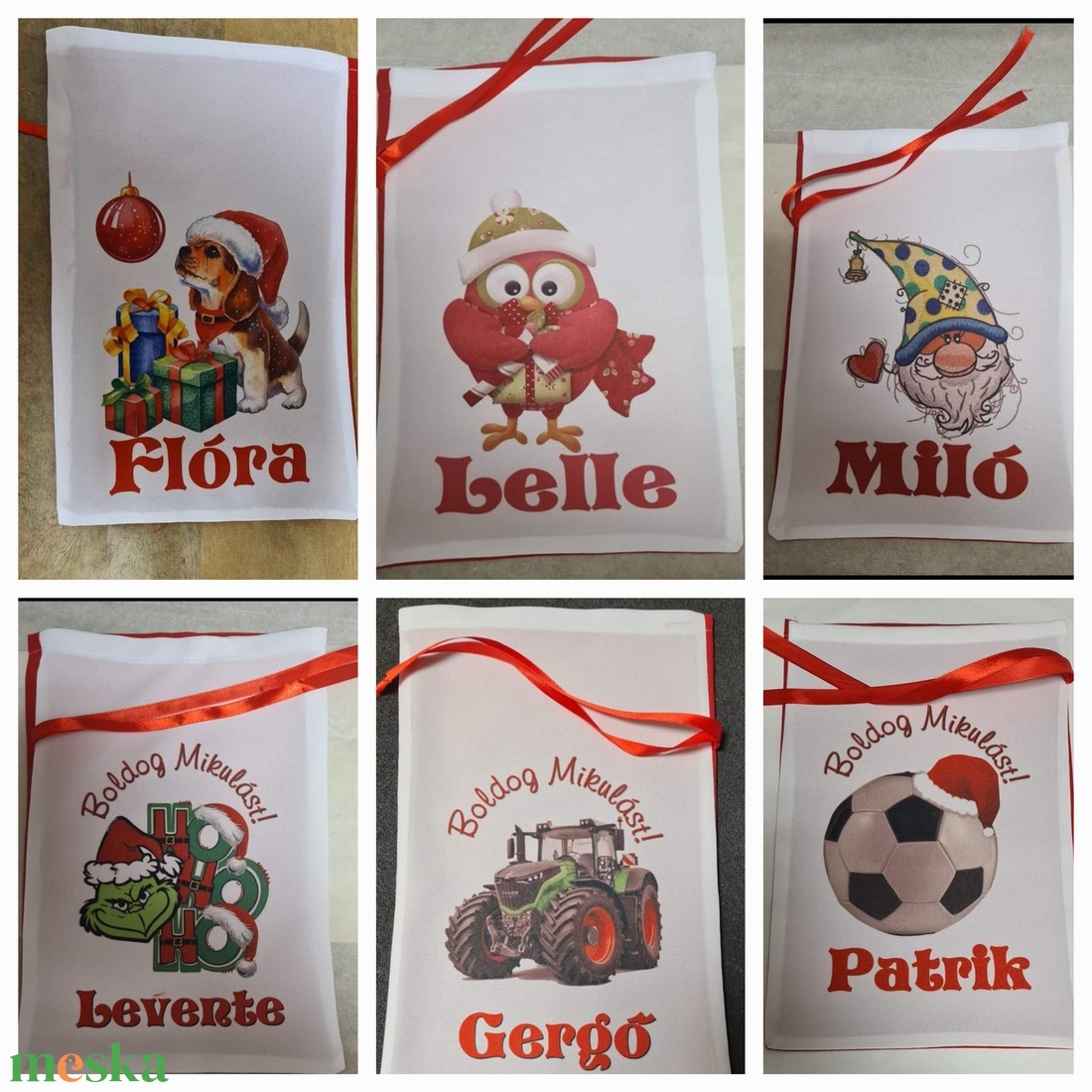 Egyedi,névre szóló Mikulás - karácsony - mikulás - mikulás zsák, zokni, csizma - Meska.hu Egyedi,névre szóló Mikulás - karácsony - mikulás - mikulás zsák, zokni, csizma - Meska.hu